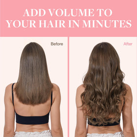 GOO GOO Clip in Hair Extensions displayed with hair care products