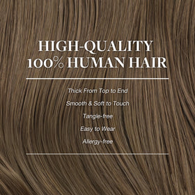 GOO GOO Clip in Hair Extensions displayed with hair styling tools