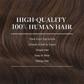 GOO GOO Clip in Hair Extensions displayed with styling tools