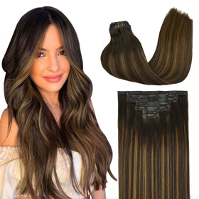 GOO GOO Clip in Hair Extensions front view