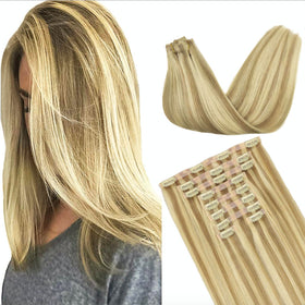 GOO GOO Clip in Hair Extensions front view