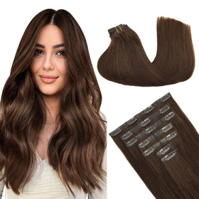 GOO GOO Clip in Hair Extensions front view in packaging