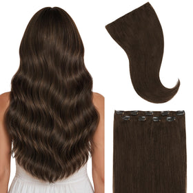 GOO GOO Clip in Hair Extensions front view in packaging