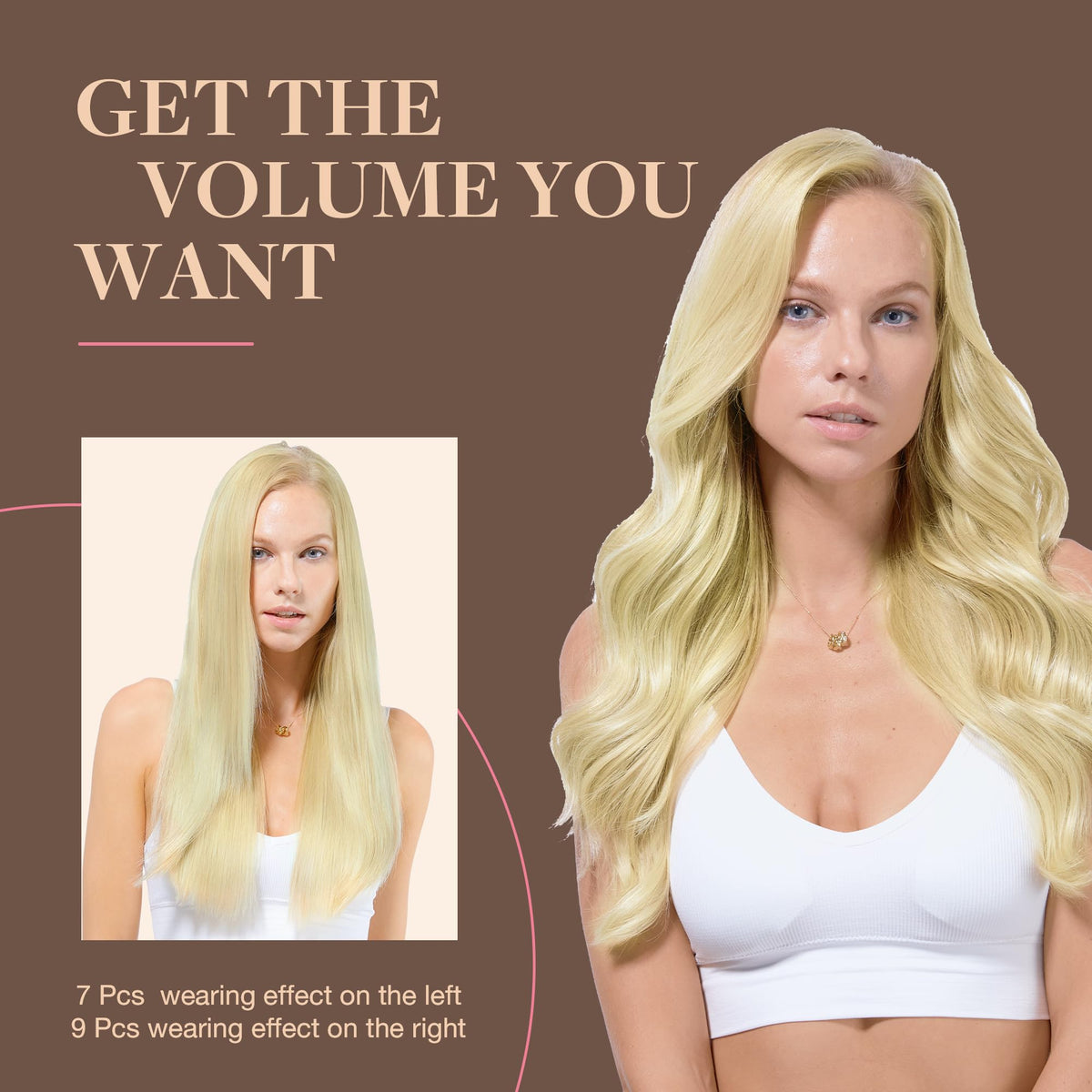 GOO GOO Clip in Hair Extensions in a hair care routine