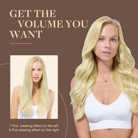 GOO GOO Clip in Hair Extensions in a hair care routine