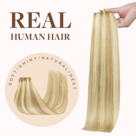 GOO GOO Clip in Hair Extensions in a styling routine