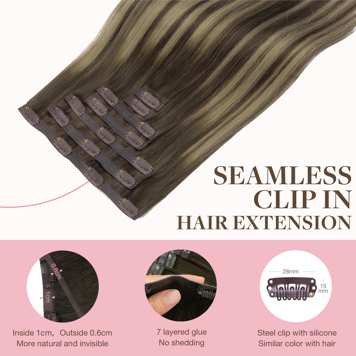 GOO GOO Clip in Hair Extensions in a stylish hairstyle