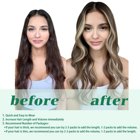 GOO GOO Clip in Hair Extensions in different lighting
