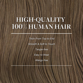 GOO GOO Clip in Hair Extensions in Light Ash Brown colour