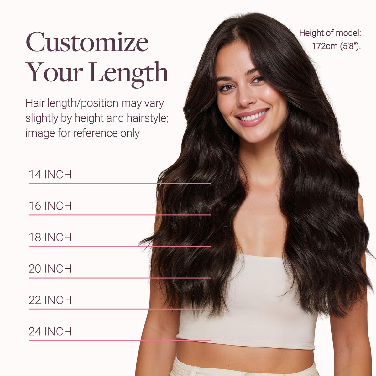 GOO GOO Clip in Hair Extensions in Light Ash Brown colour