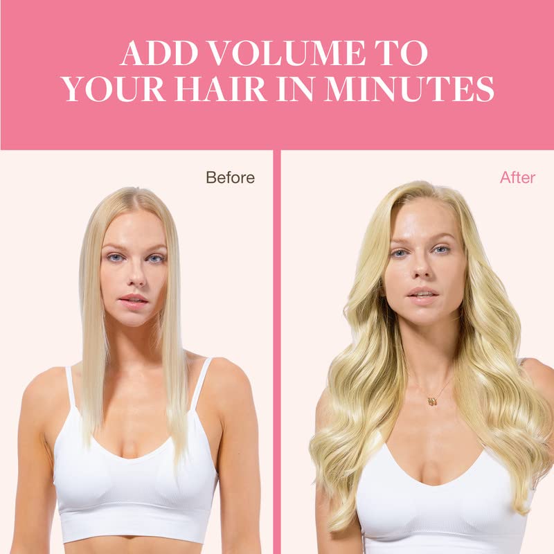 GOO GOO Clip in Hair Extensions in light blonde highlighted colour