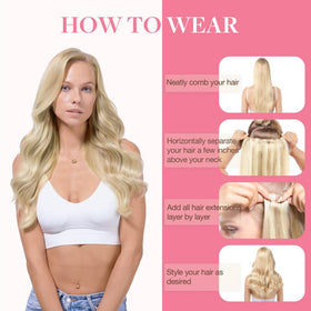 GOO GOO Clip in Hair Extensions in natural light