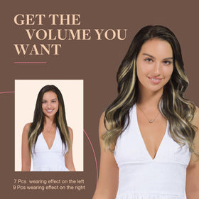 GOO GOO Clip in Hair Extensions in natural light