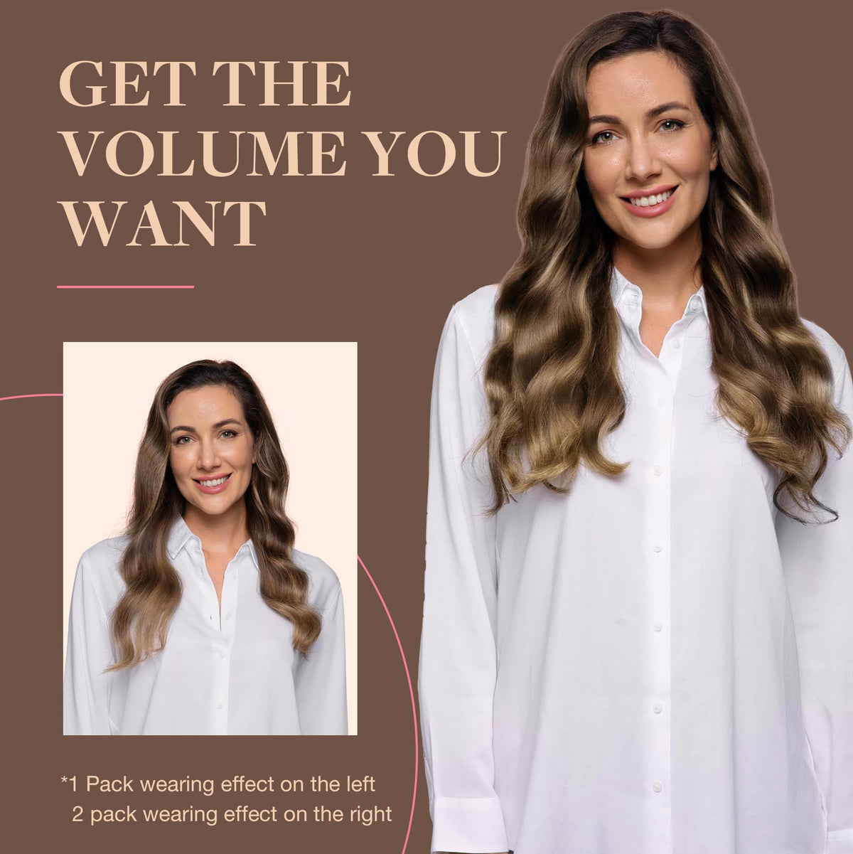 GOO GOO Clip in Hair Extensions in natural light