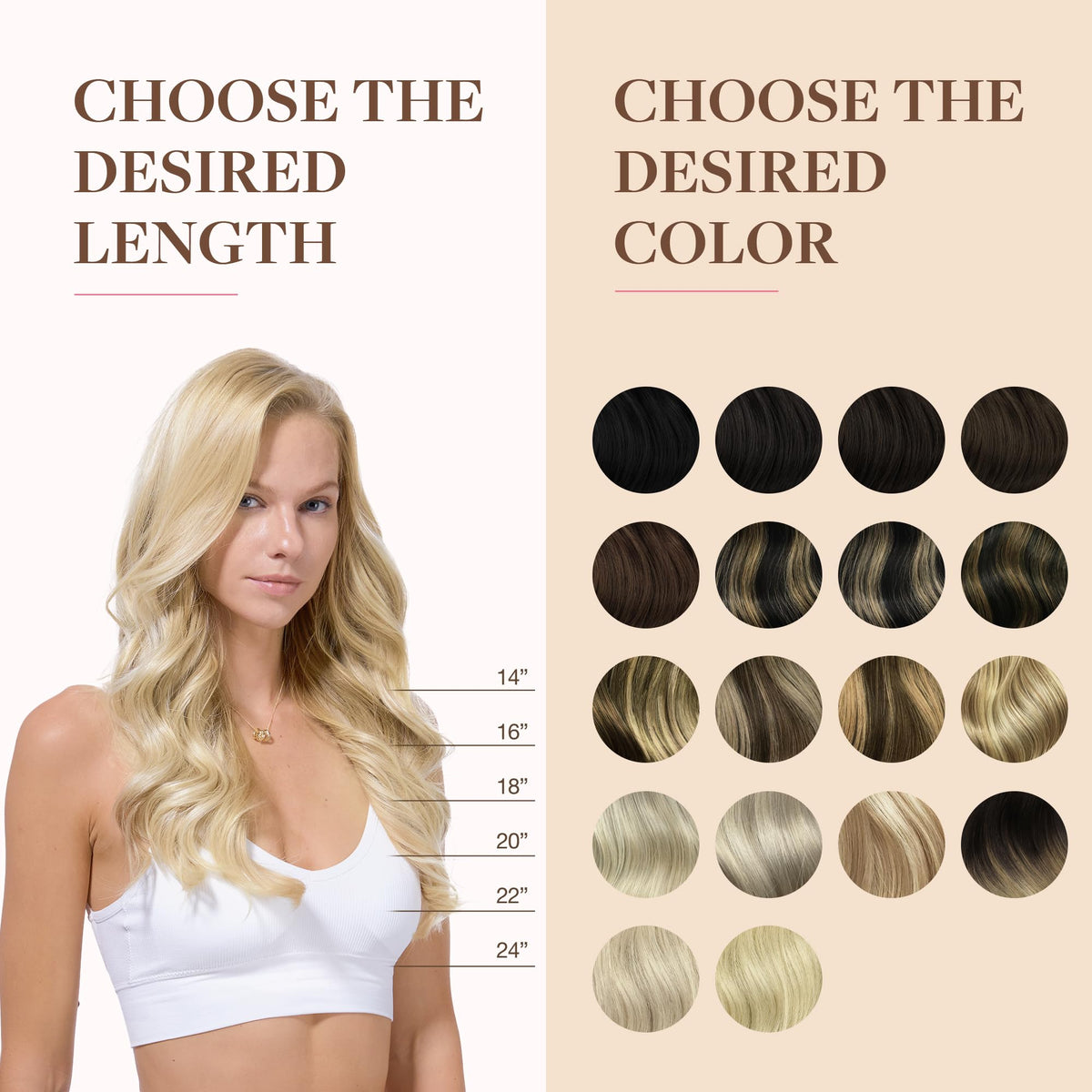 GOO GOO Clip in Hair Extensions in natural light