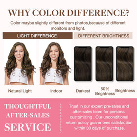 GOO GOO Clip in Hair Extensions in natural light showing colour