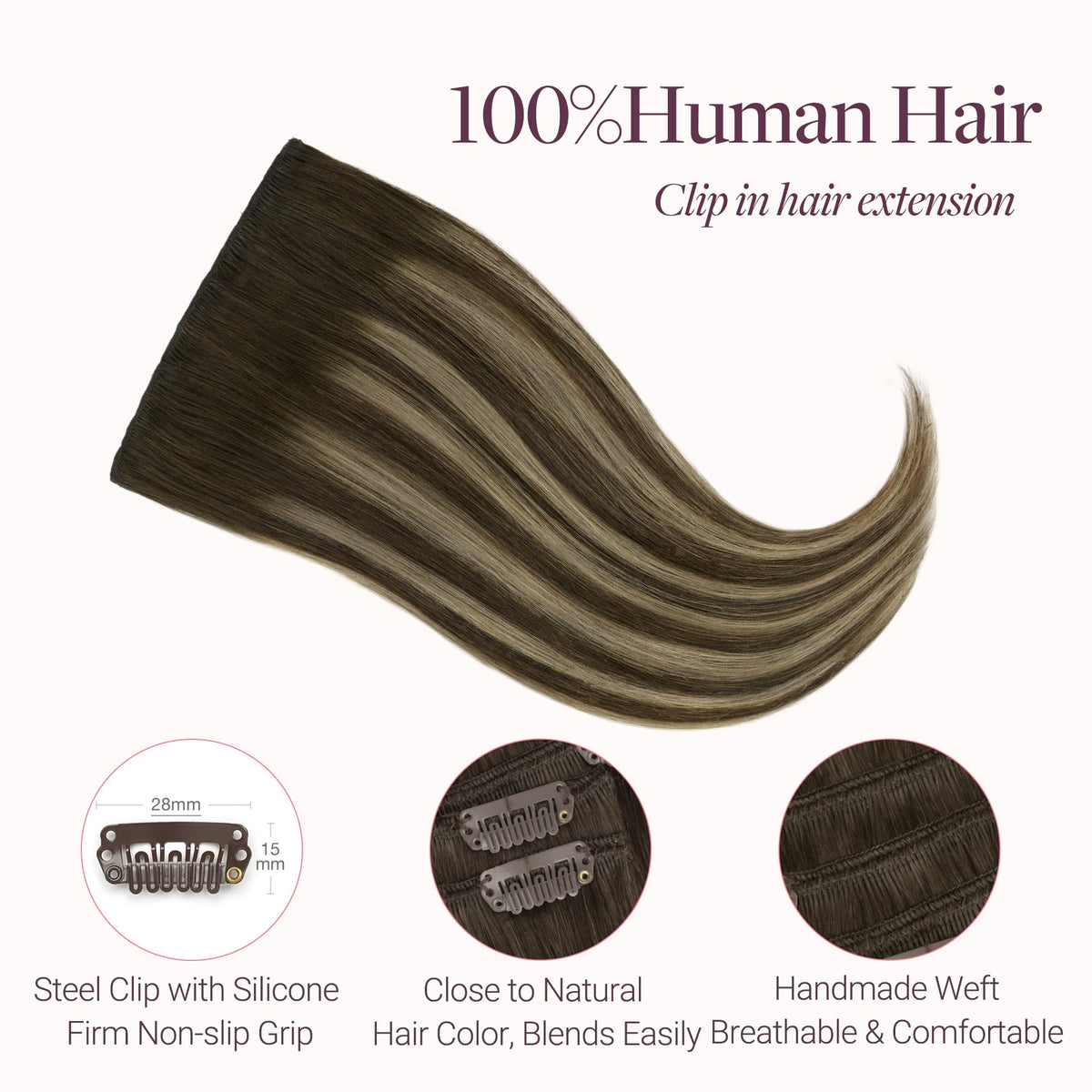 GOO GOO Clip in Hair Extensions in packaging
