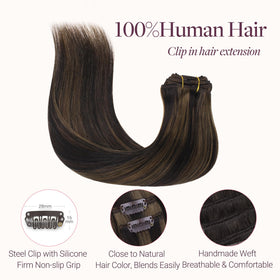 GOO GOO Clip in Hair Extensions in packaging