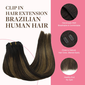 GOO GOO Clip in Hair Extensions in packaging
