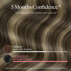 GOO GOO Clip in Hair Extensions in packaging