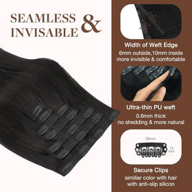 GOO GOO Clip in Hair Extensions in packaging