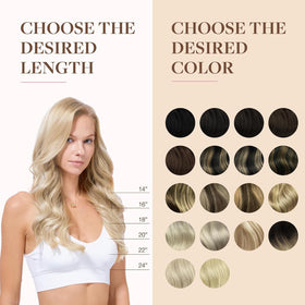 GOO GOO Clip in Hair Extensions in various lengths