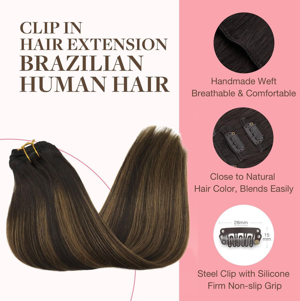GOO GOO Clip in Hair Extensions in various shades