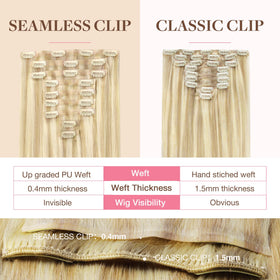 GOO GOO Clip in Hair Extensions in various shades