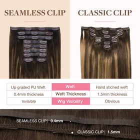 GOO GOO Clip in Hair Extensions in various shades