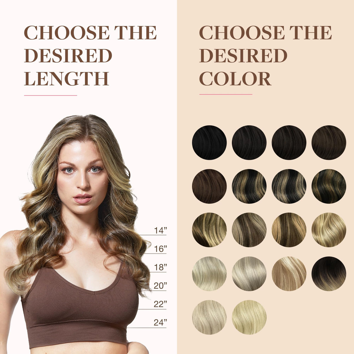 GOO GOO Clip in Hair Extensions in various shades