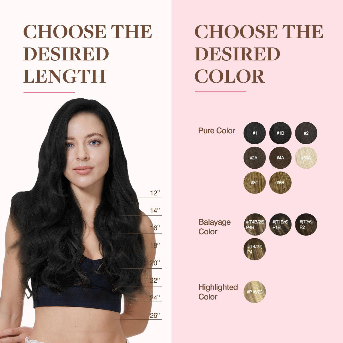 GOO GOO Clip in Hair Extensions in various shades