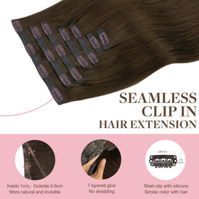 GOO GOO Clip in Hair Extensions in various shades display