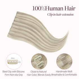 GOO GOO Clip in Hair Extensions in various shades for styling