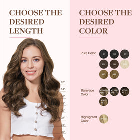 GOO GOO Clip in Hair Extensions laid flat to show texture