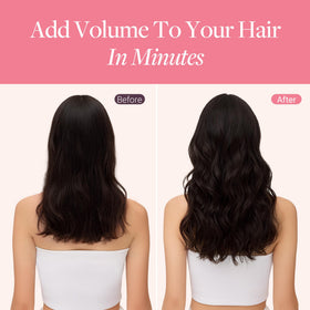 GOO GOO Clip in Hair Extensions laid out for styling