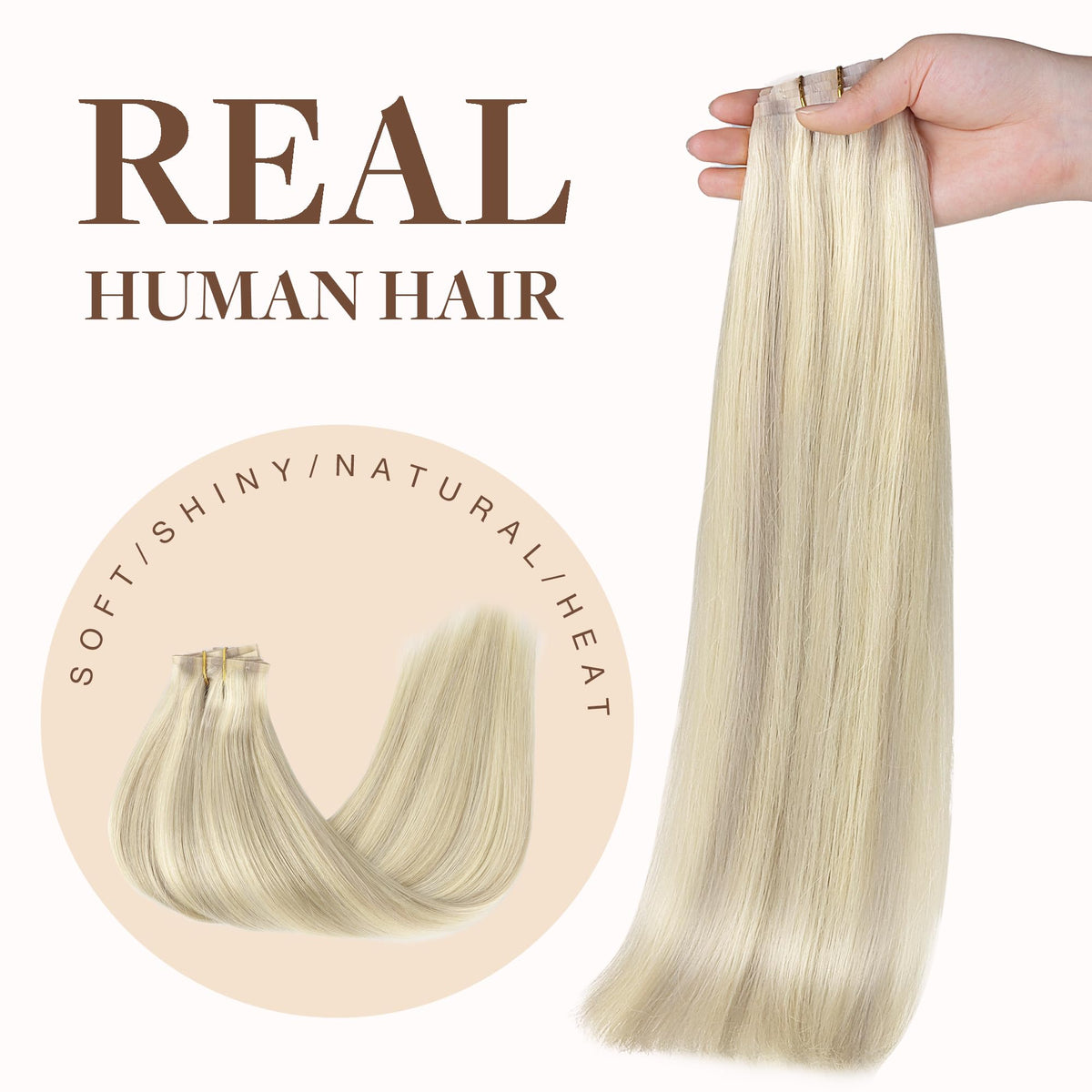 GOO GOO Clip in Hair Extensions lifestyle image with model