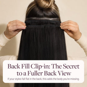 GOO GOO Clip in Hair Extensions lifestyle scene with a model