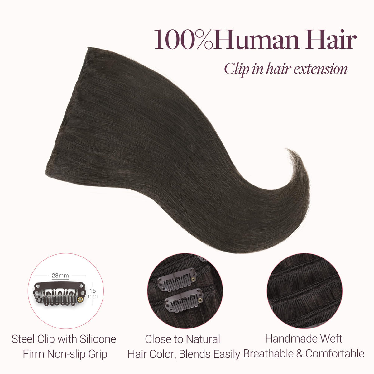 GOO GOO Clip in Hair Extensions lifestyle scene with model