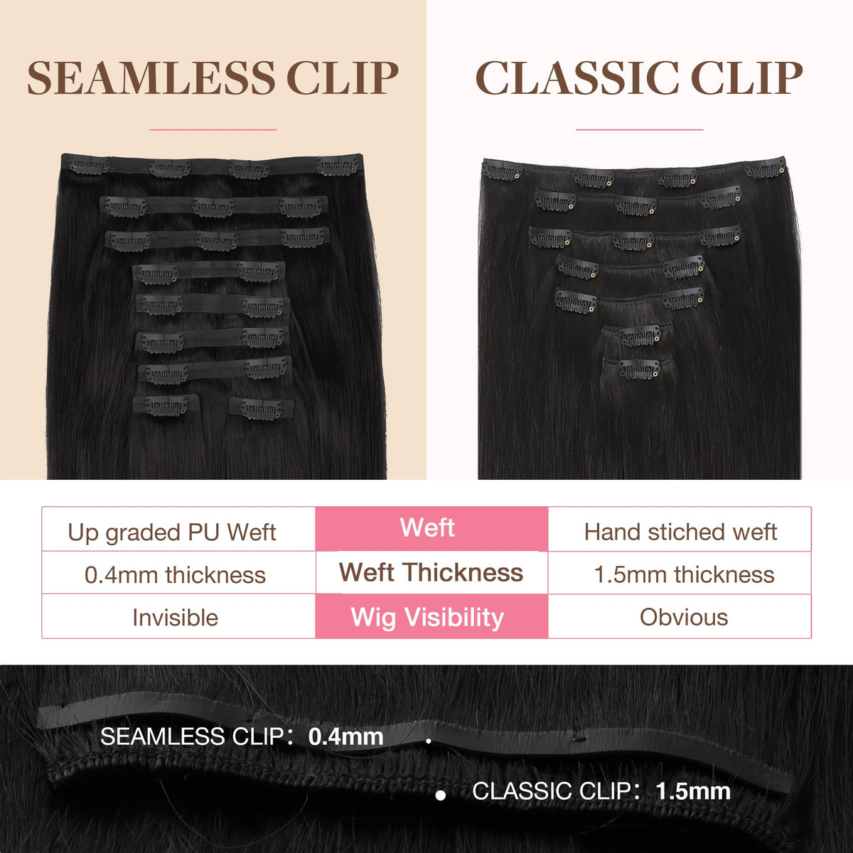 GOO GOO Clip in Hair Extensions lifestyle scene with model