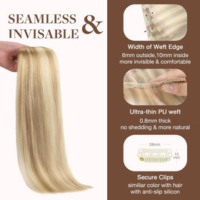 GOO GOO Clip in Hair Extensions lifestyle scene with model