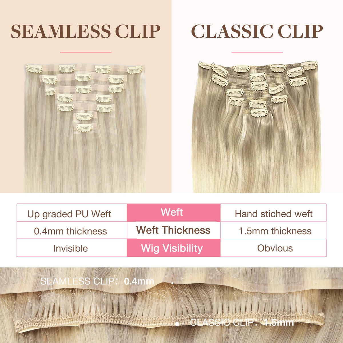 GOO GOO Clip in Hair Extensions lifestyle scene with styled hair