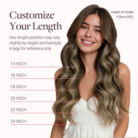 GOO GOO Clip in Hair Extensions lifestyle scene with user