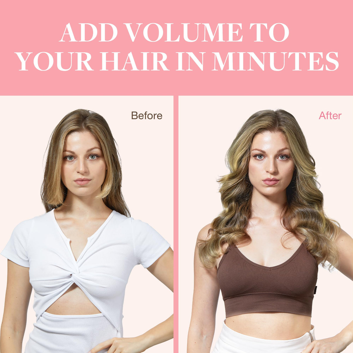 GOO GOO Clip in Hair Extensions on a mannequin head