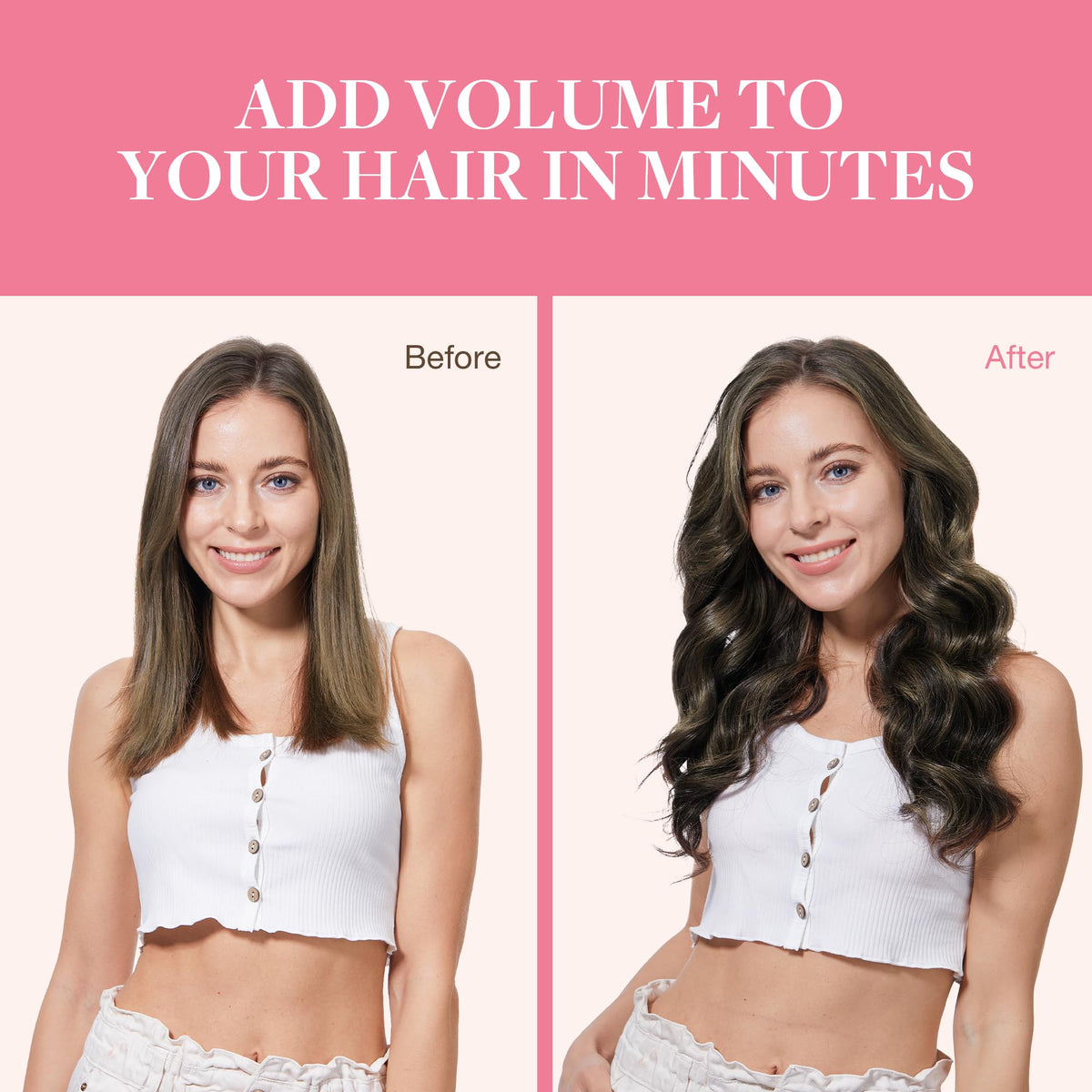 GOO GOO Clip in Hair Extensions on a model