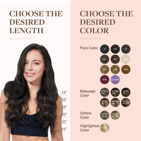 GOO GOO Clip in Hair Extensions on a model