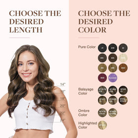 GOO GOO Clip in Hair Extensions on a model