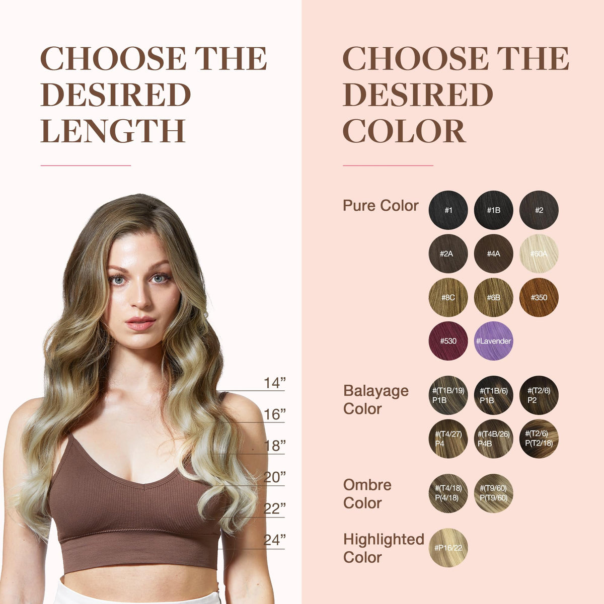 GOO GOO Clip in Hair Extensions on a model