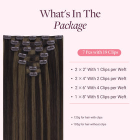 GOO GOO Clip in Hair Extensions packaging
