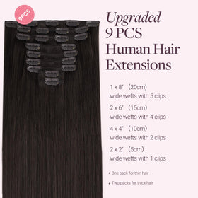 GOO GOO Clip in Hair Extensions packaging