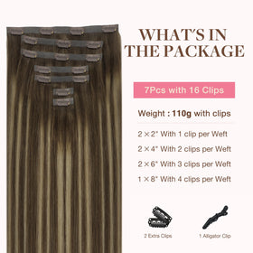 GOO GOO Clip in Hair Extensions packaging
